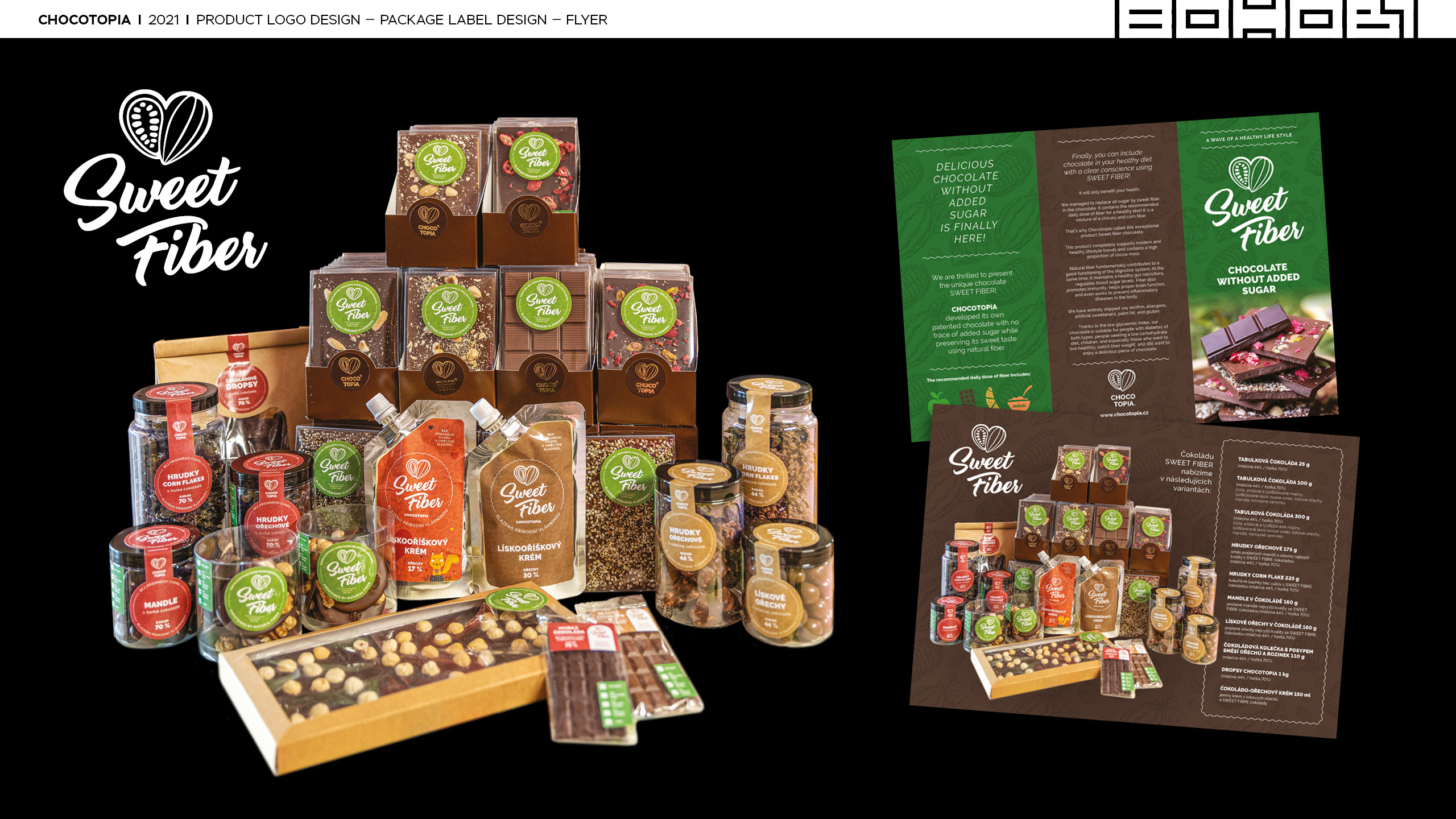 Sweet Fiber — produkty a prodejní materiály