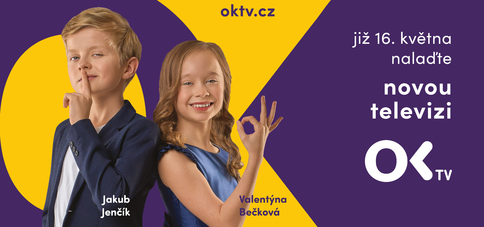 Jakub Jenčík a Valentýna Bečková — portréty v billboardové grafice