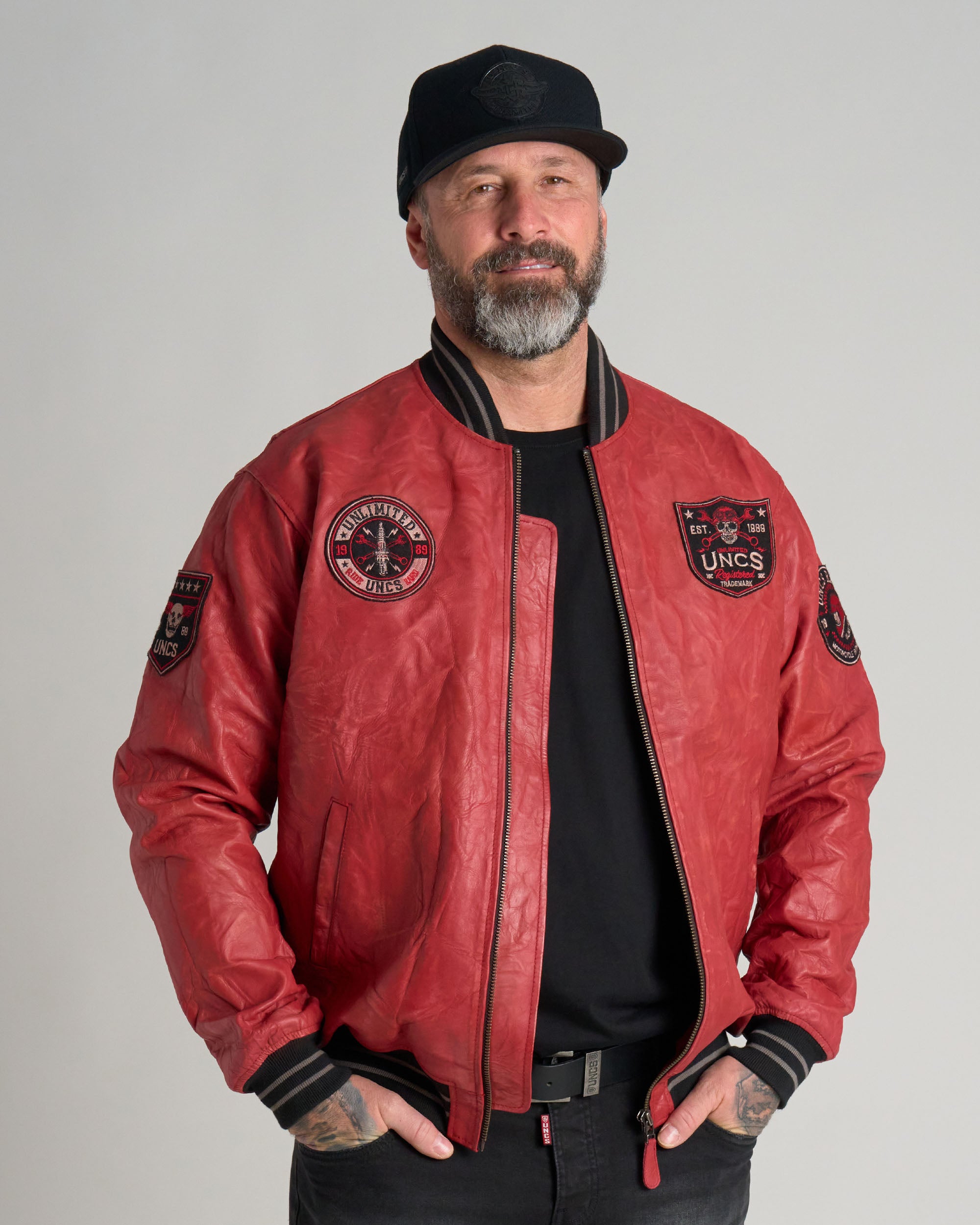 Pánská kožená bunda BIKER II