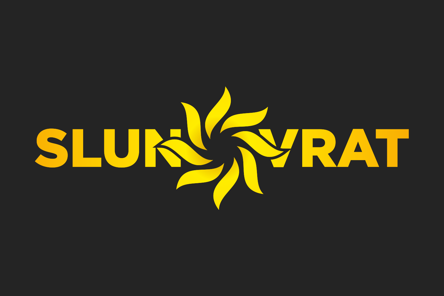Slunovrat / my logo with a sun symbol integrated into the name.