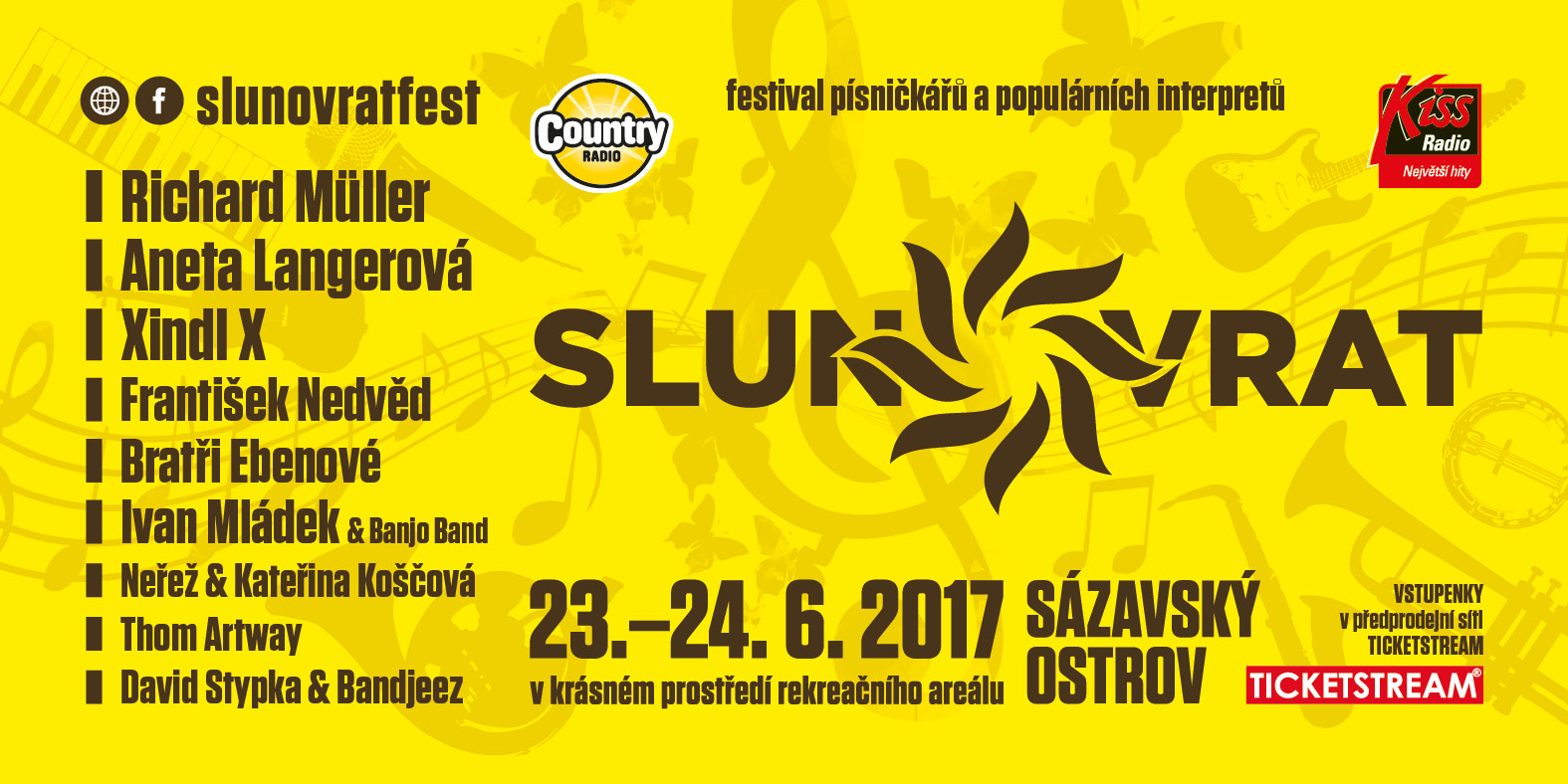 Slunovrat 2017 / festivalový banner.