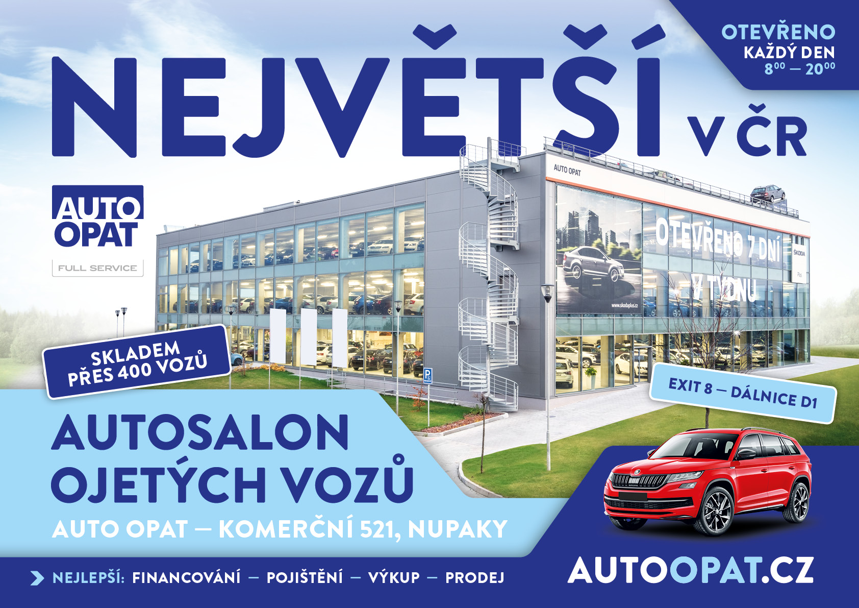 Auto Opat / advertising poster for bus stops.