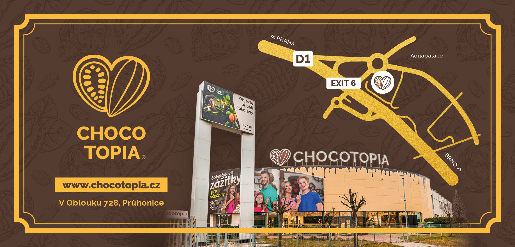 Chocotopia — dárkový poukaz, zadní strana.
