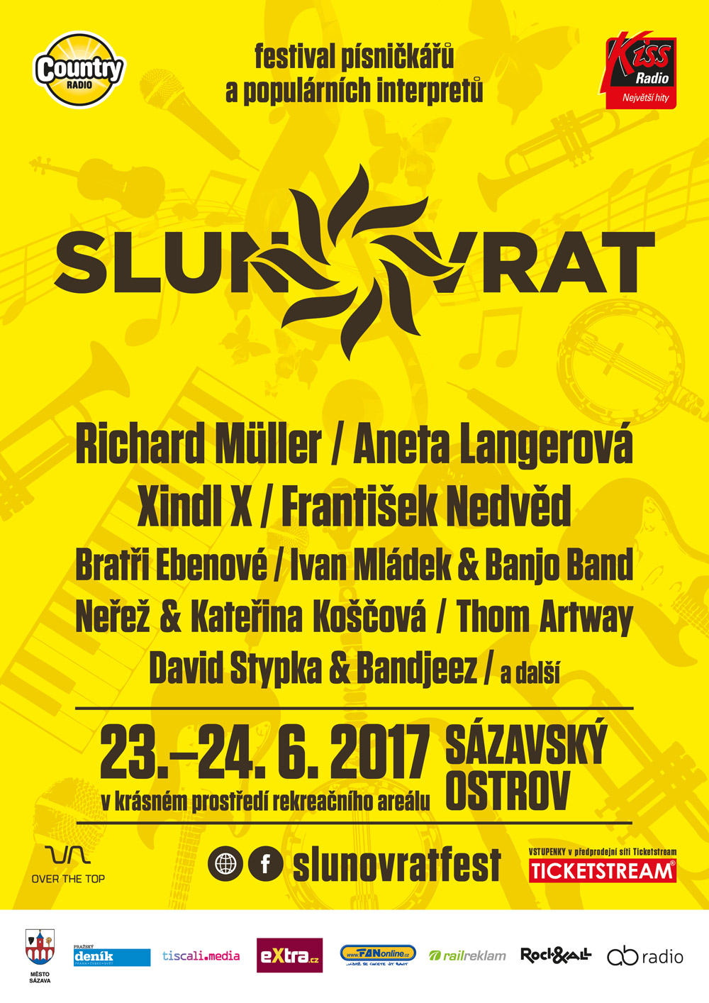 Festivalový plakát Slunovrat 2017.